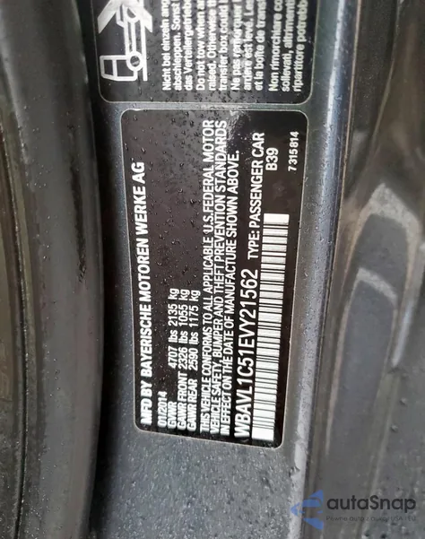 2014 BMW X1 xDrive28I из США, поврежденный, VIN WBAVL1C51EVY21562